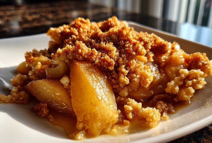 Pear Cardamom Crumble