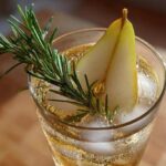 Pear and Rosemary Holiday Spritzer