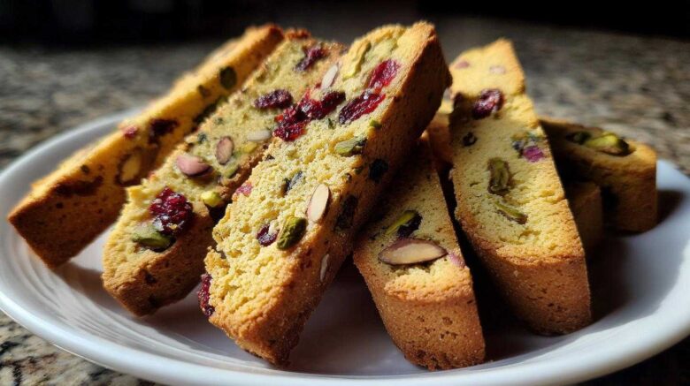 Pistachio Cranberry Biscotti