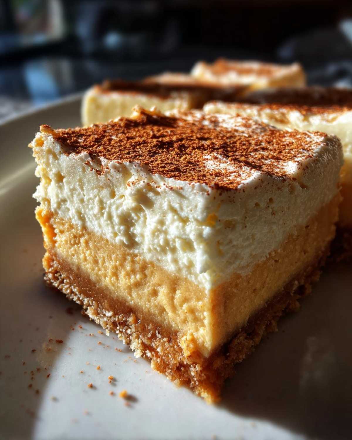 Pumpkin Spice Cheesecake Squares - detail 2