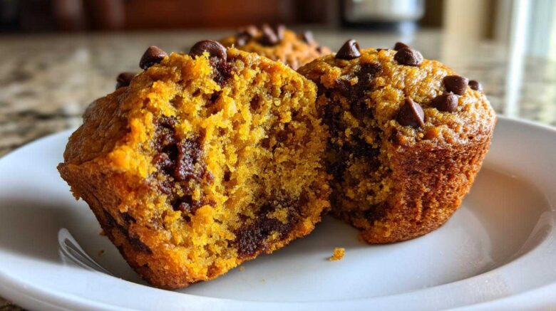 Pumpkin chocolate chip muffins