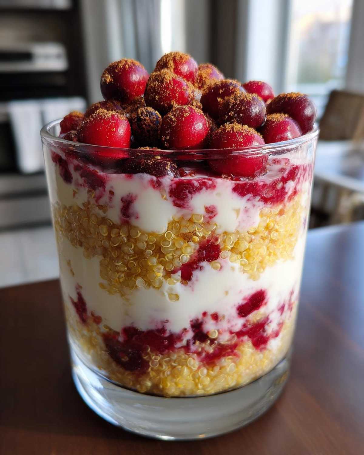 Quinoa Cranberry Yogurt Parfait - detail 3