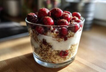 Quinoa Cranberry Yogurt Parfait
