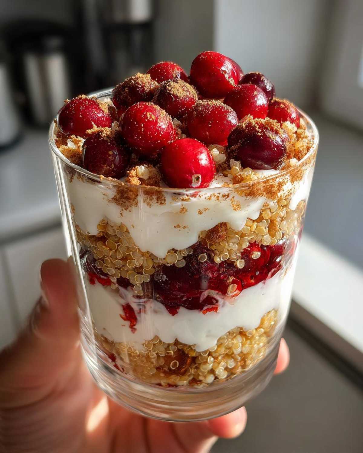 Quinoa Cranberry Yogurt Parfait - detail 4