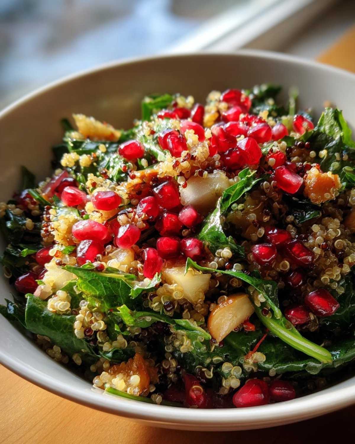 Quinoa Pomegranate Winter Salad (Vegan) - detail 3