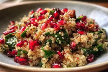 Quinoa Pomegranate Winter Salad (Vegan)