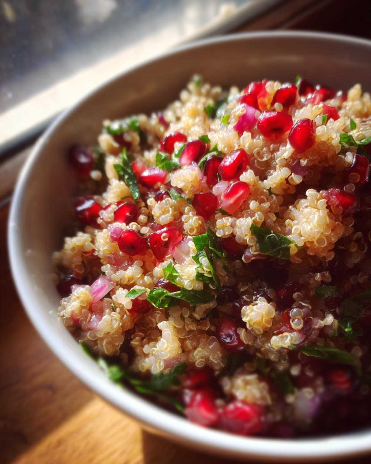 Quinoa Pomegranate Winter Salad (Vegan) - detail 4