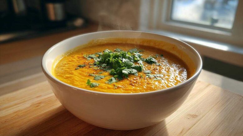 Roasted Cauliflower Soup with Turmeric