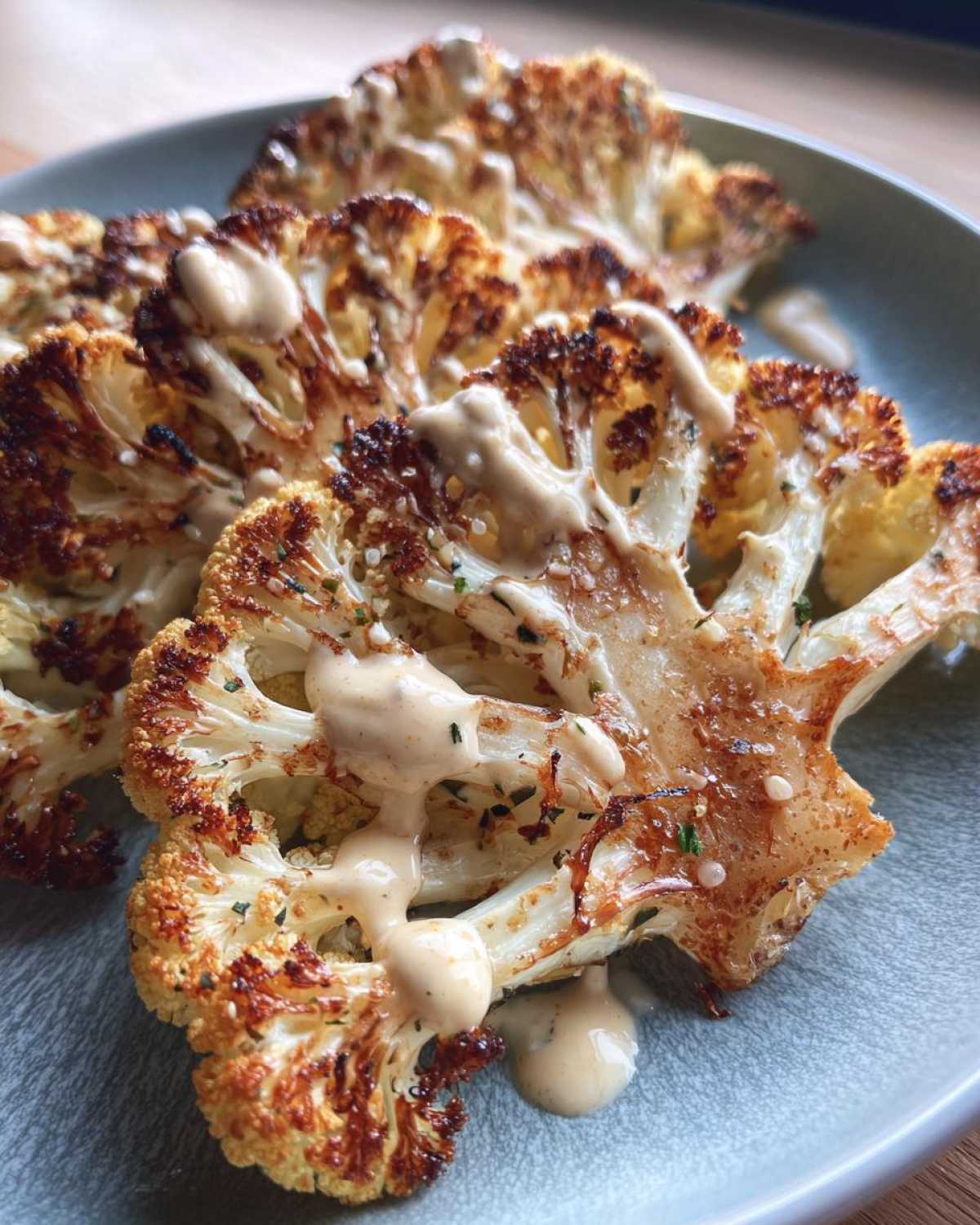 Roasted Cauliflower Steaks with Tahini Sauce - detail 1