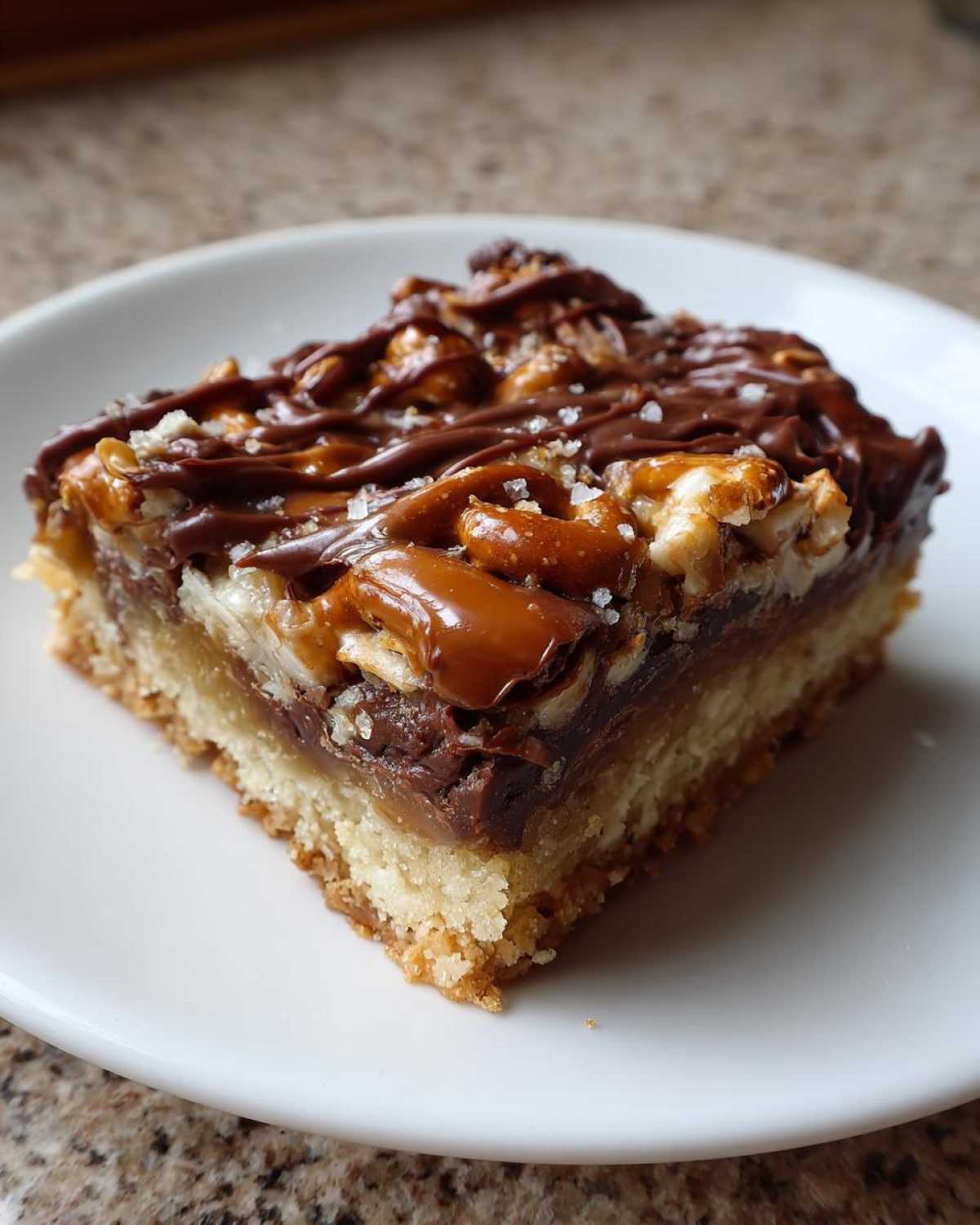 Salted Caramel Pretzel Magic Bars - detail 1