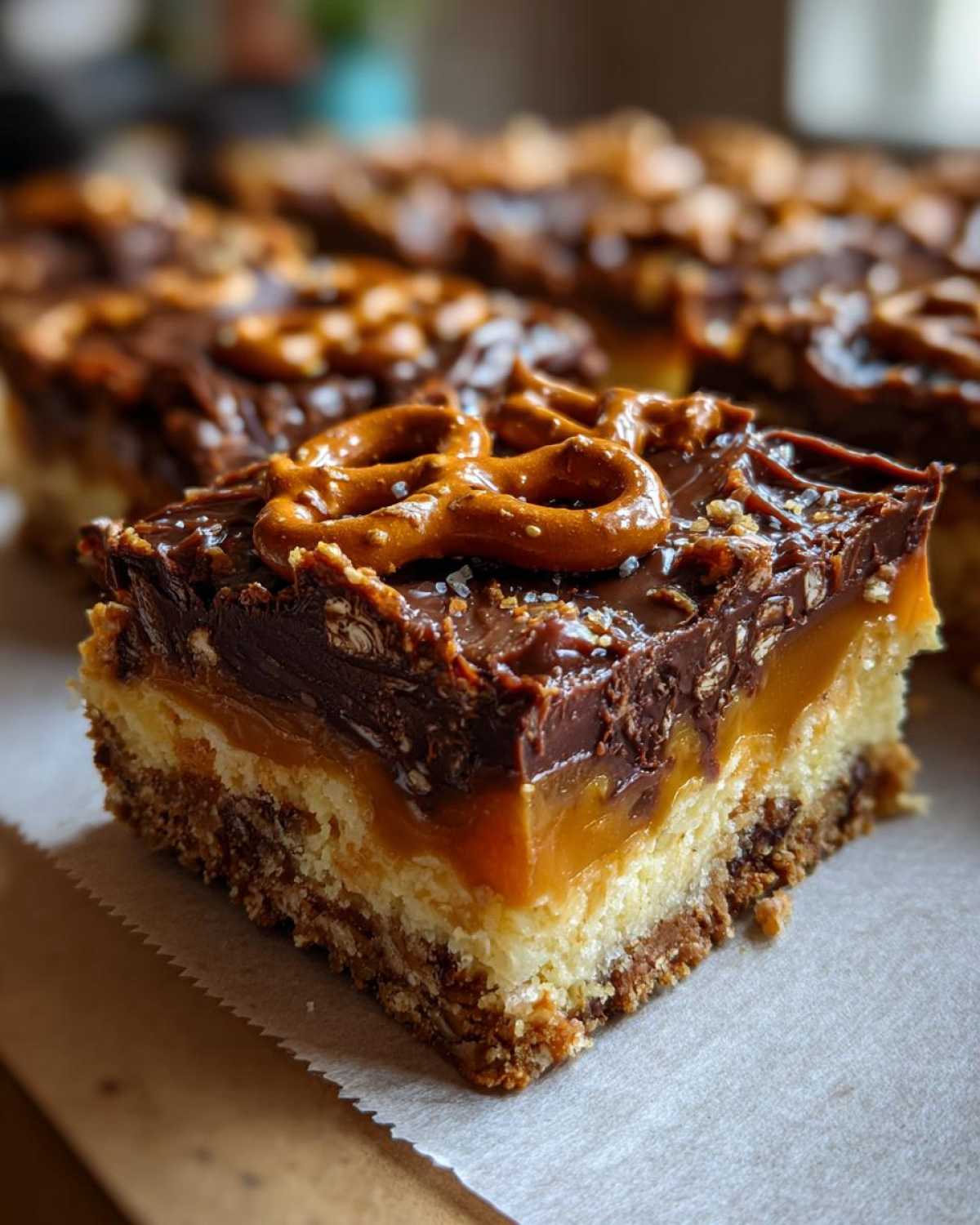 Salted Caramel Pretzel Magic Bars - detail 2