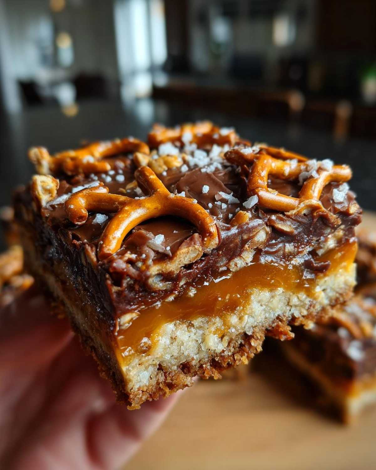Salted Caramel Pretzel Magic Bars - detail 3