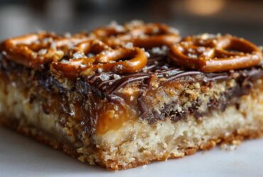 Salted Caramel Pretzel Magic Bars