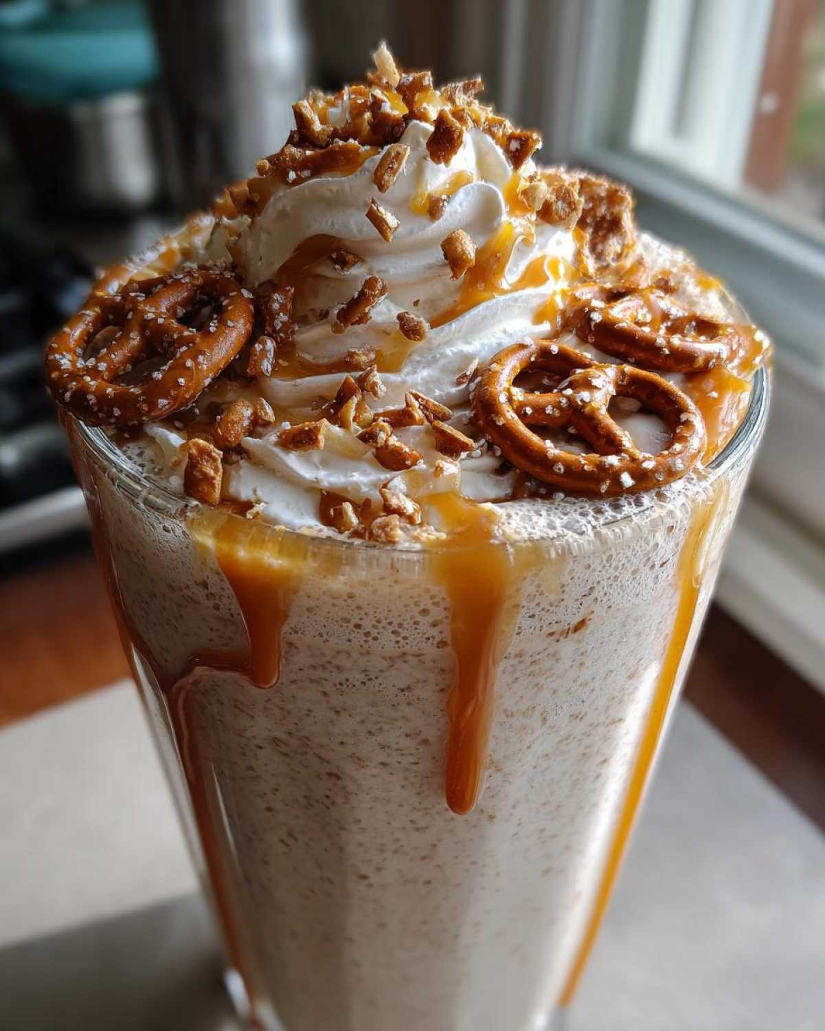 Salted Caramel Pretzel Milkshake (5-Minute Indulgence) - detail 2