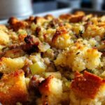 Sausage Apple Stuffing Bake