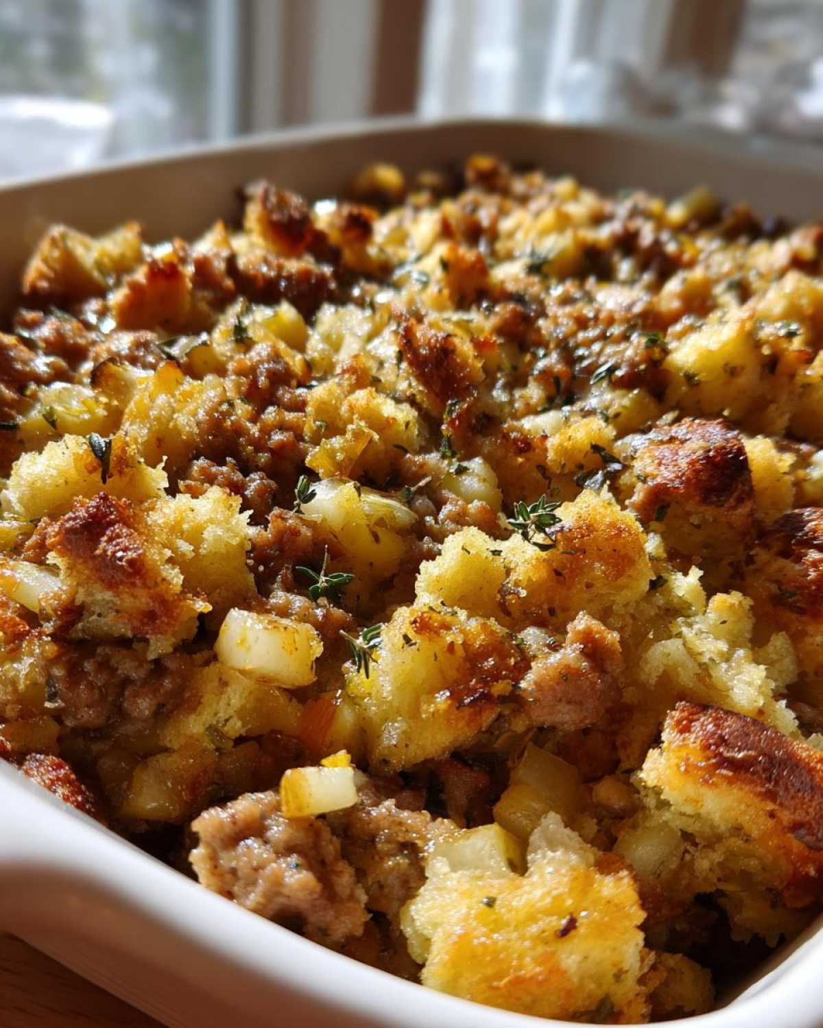 Sausage Apple Stuffing Bake - detail 3