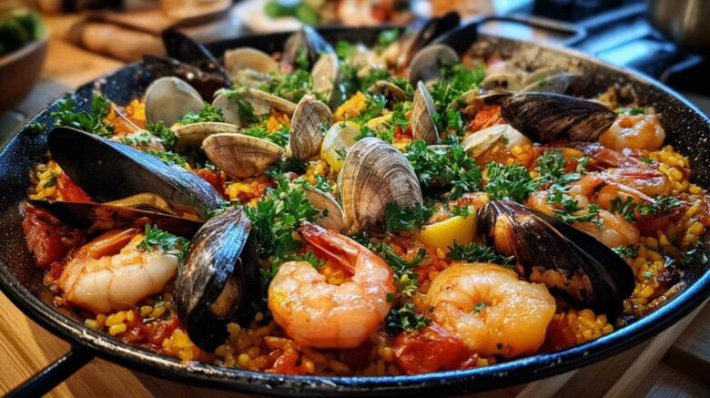 Seafood Paella Navidad