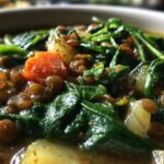 Slow Cooker Lentil and Spinach Soup