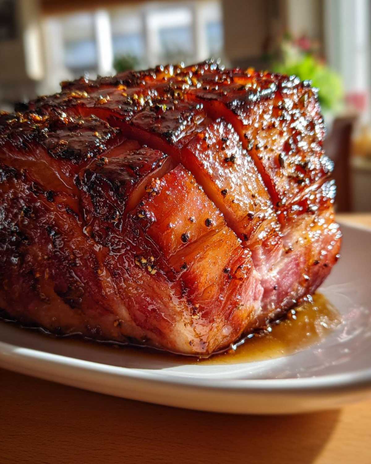 Slow Cooker Maple Glazed Ham - detail 1