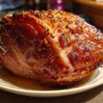 Slow Cooker Maple Glazed Ham