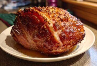 Slow Cooker Maple Glazed Ham