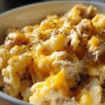Slow cooker tuna noodle casserole
