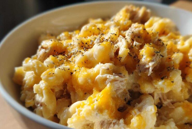 Slow cooker tuna noodle casserole