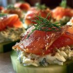 Smoked Salmon Cucumber Canapés