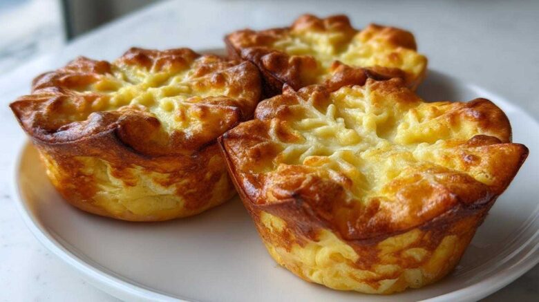 Snowflake Omelette Cups with Cheese