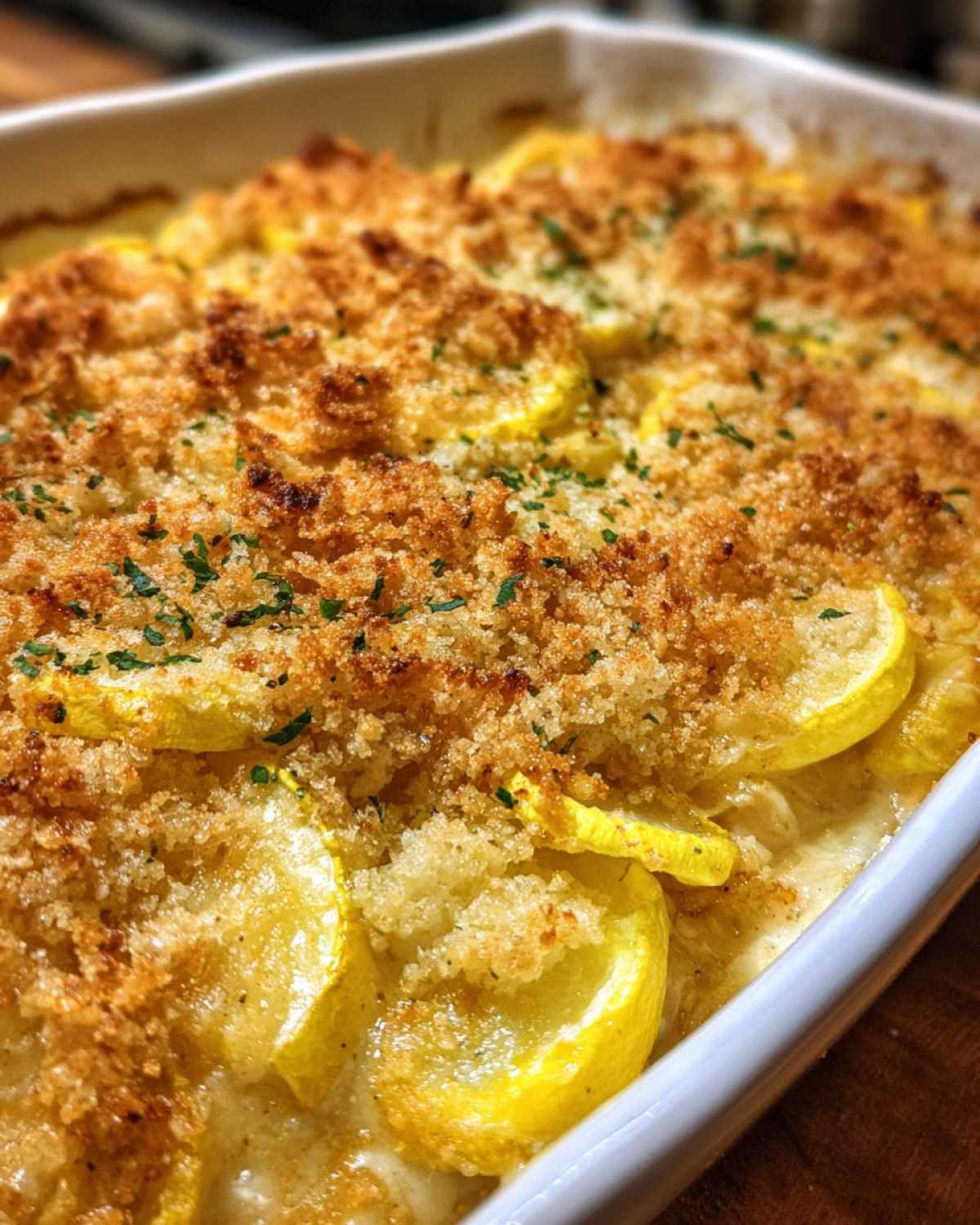 Sour cream squash casserole - detail 1