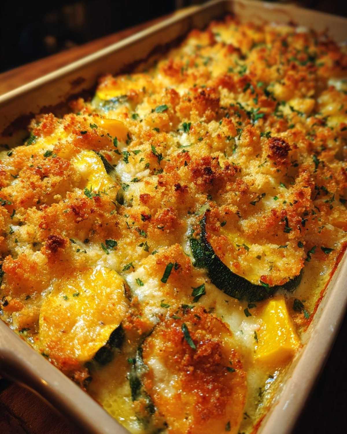 Sour cream squash casserole - detail 3