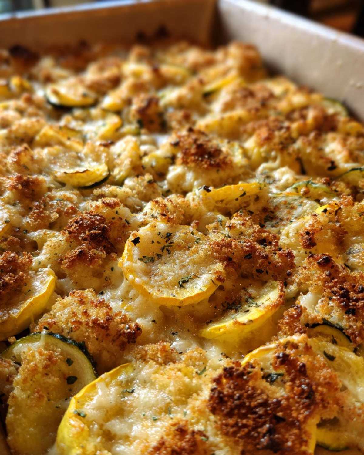 Sour cream squash casserole - detail 4