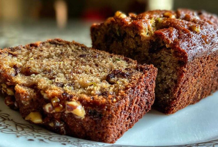 Spiced Chocolate Zucchini Bread Orange Walnuts