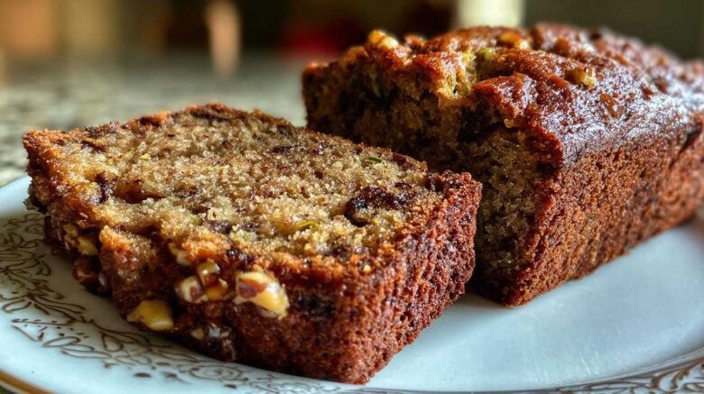 Spiced Chocolate Zucchini Bread Orange Walnuts