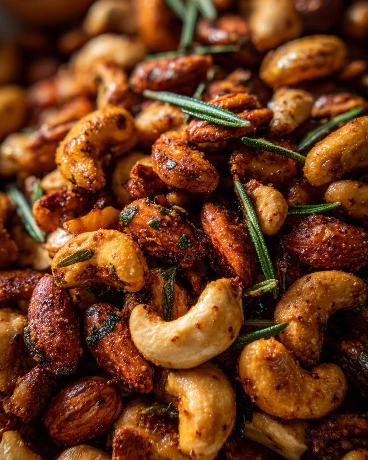 Spiced Nuts with Rosemary - detail 1