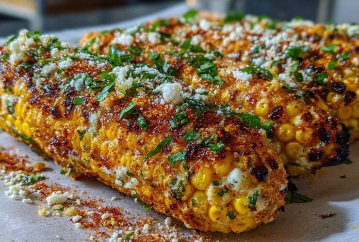 Spicy Mexican street corn