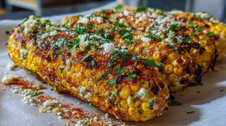 Spicy Mexican street corn