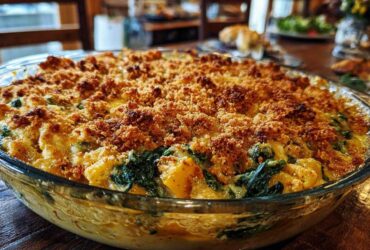 Spinach and squash casserole