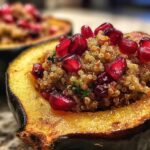 Stuffed Acorn Squash with Quinoa and Pomegranate