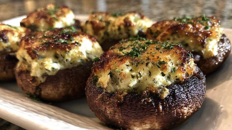 Stuffed Mushrooms with Herb Goat Cheese