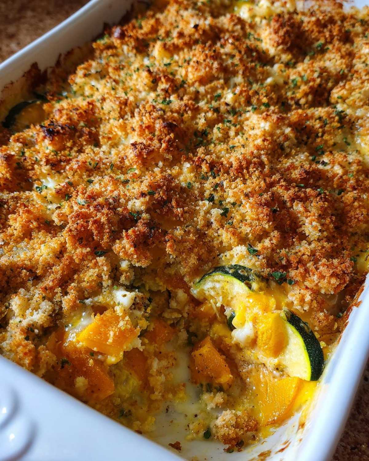 Summer squash casserole - detail 2