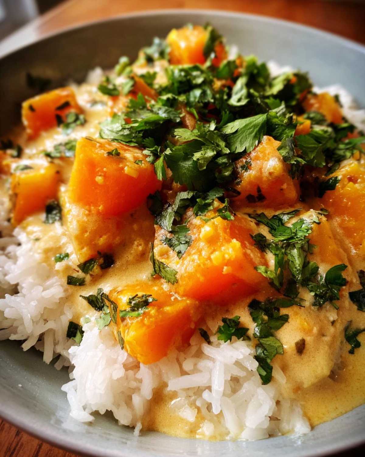 Thai Coconut Butternut Squash Curry - detail 3