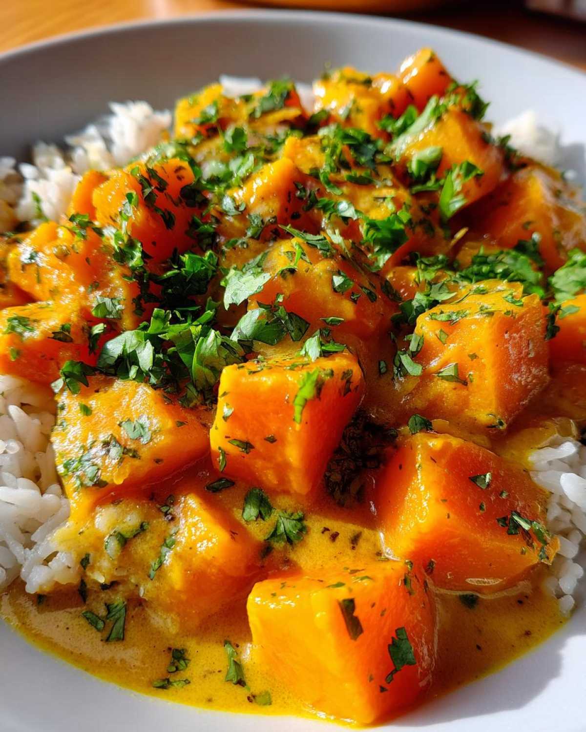 Thai Coconut Butternut Squash Curry - detail 4