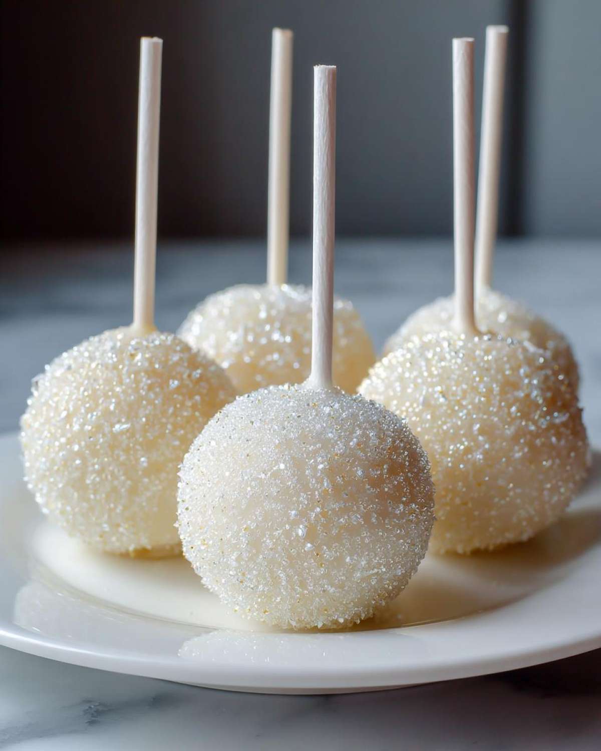 Vanilla Snowball Cake Pops - detail 2