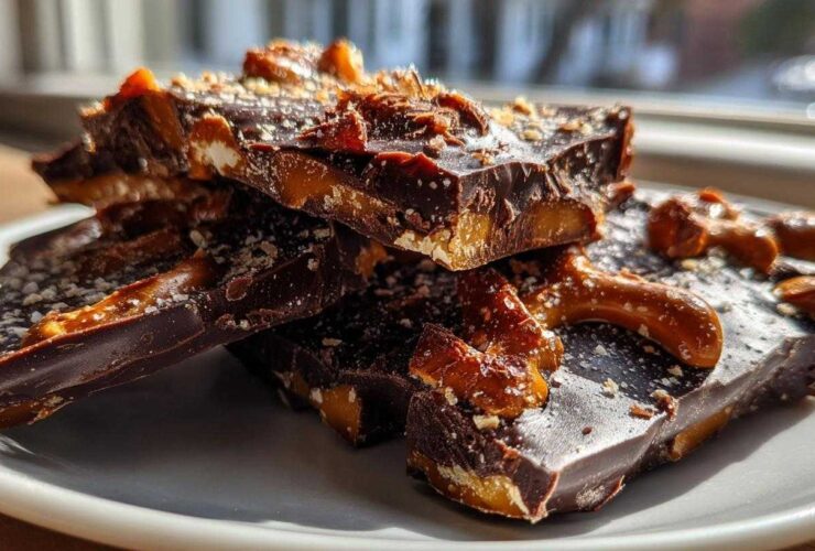 Vegan Chocolate Cinnamon Pretzel Bark