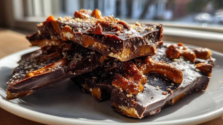 Vegan Chocolate Cinnamon Pretzel Bark