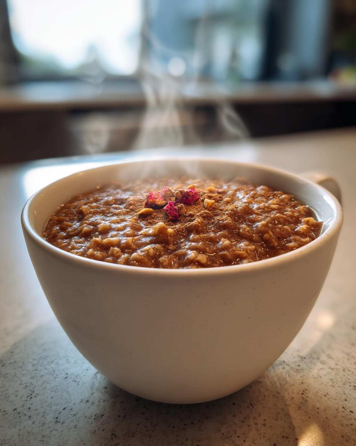 Vegan Gingerbread Oatmeal - detail 2