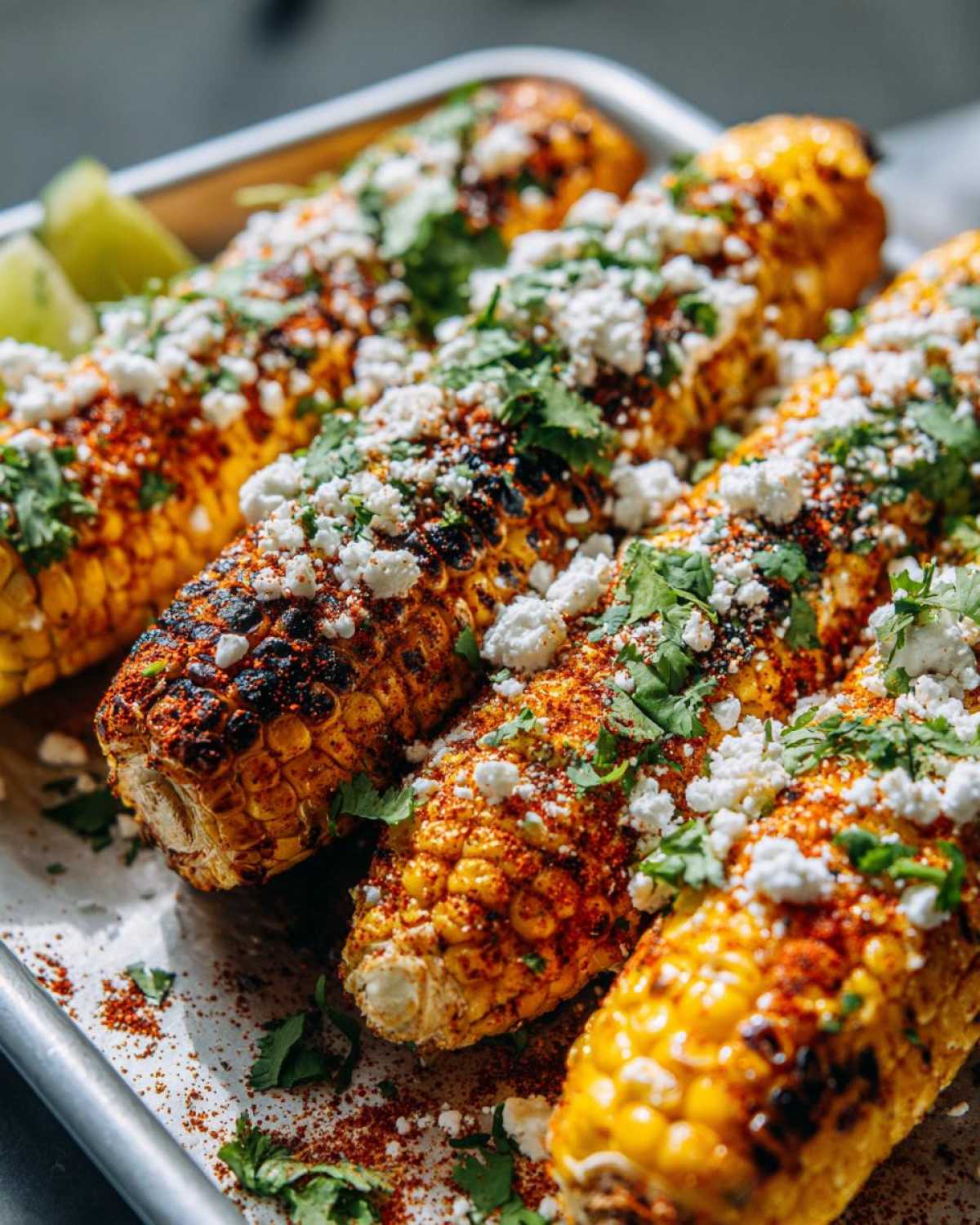 Vegan Mexican street corn - detail 3