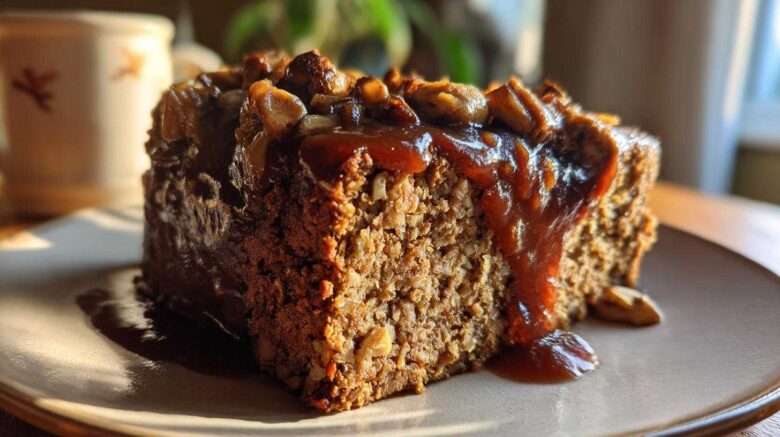 Vegan Nut Roast with Mushroom Gravy