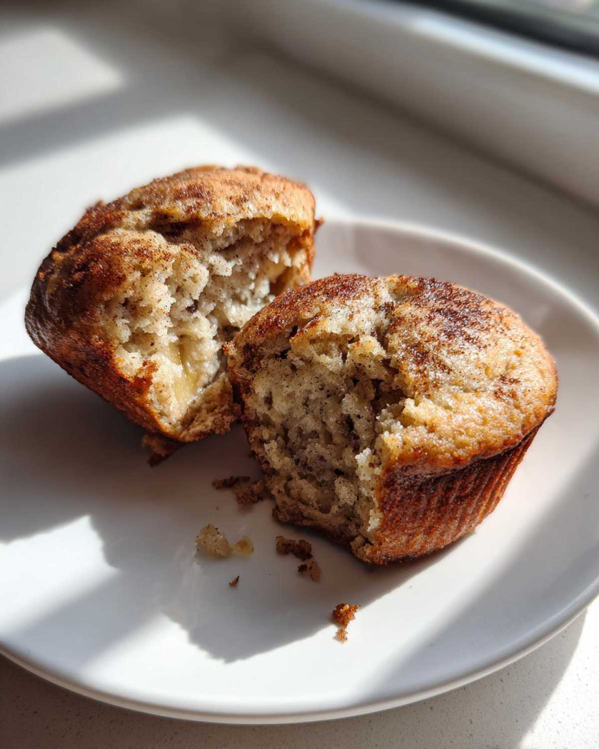 Vegan banana muffins - detail 2